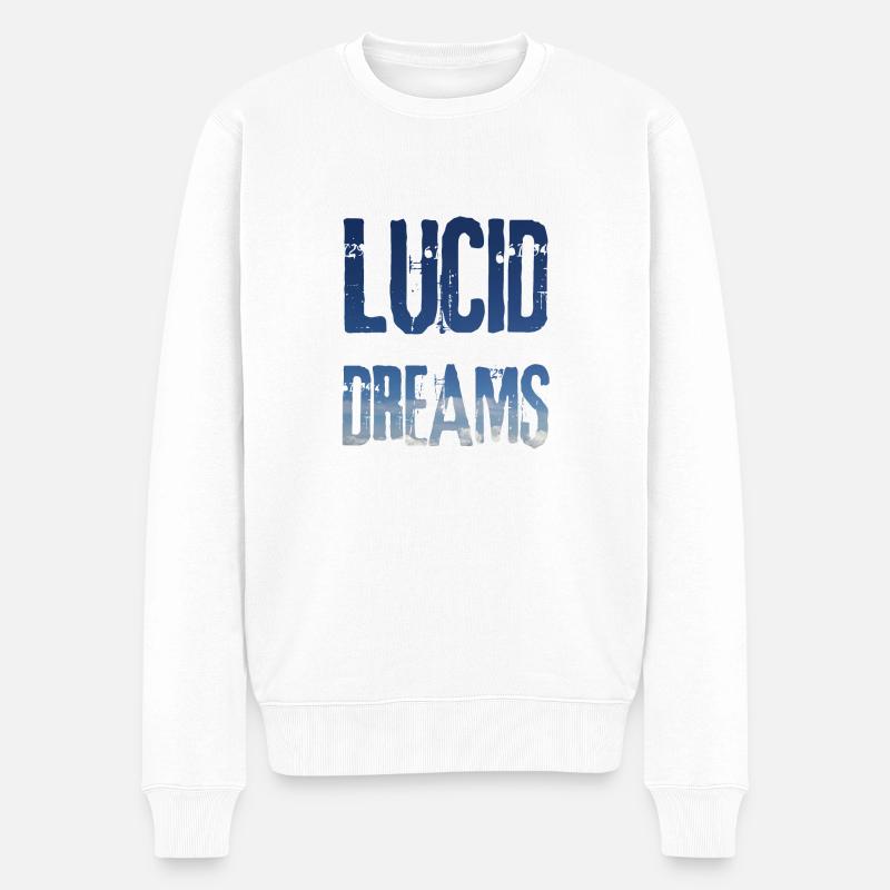 Lucid Dreams rêve / idée cadeau - Pull Premium bio Homme - blanc