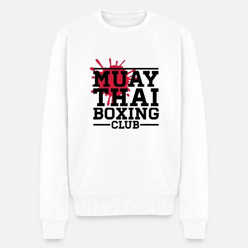 muay_thai_boxing_1__f2 - Pull Premium bio Homme - blanc