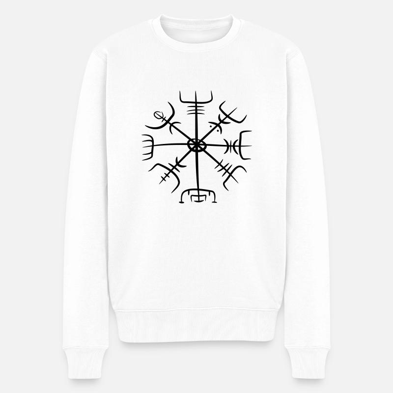 vegvesir dessin - Pull Premium bio Homme - blanc