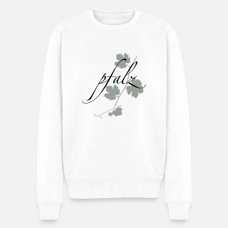 pfalz - Männer Premium Bio Pullover - Weiß