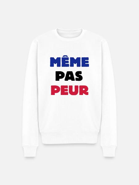 Même pas Peur - Pull Premium bio Homme - blanc