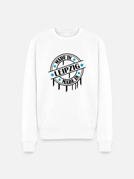 made_in_leipzig_02 - Männer Premium Bio Pullover - Weiß
