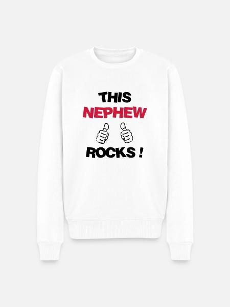 Niece Nephew Nichte Neffe Nièce Neveu Baby - Men's Premium Organic Jumper - white