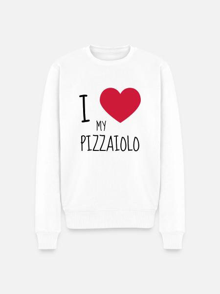 Pizza / Pizzaiolo / Pizza Chef / Pizzachef - Men's Premium Organic Jumper - white