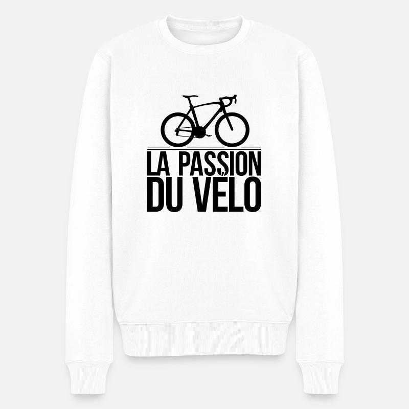 vélo - Pull Premium bio Homme - blanc