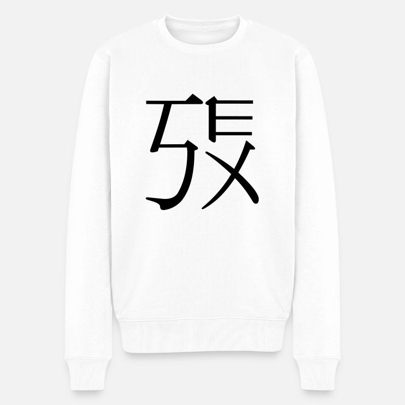 fake kanji s e x - Pull Premium bio Homme - blanc