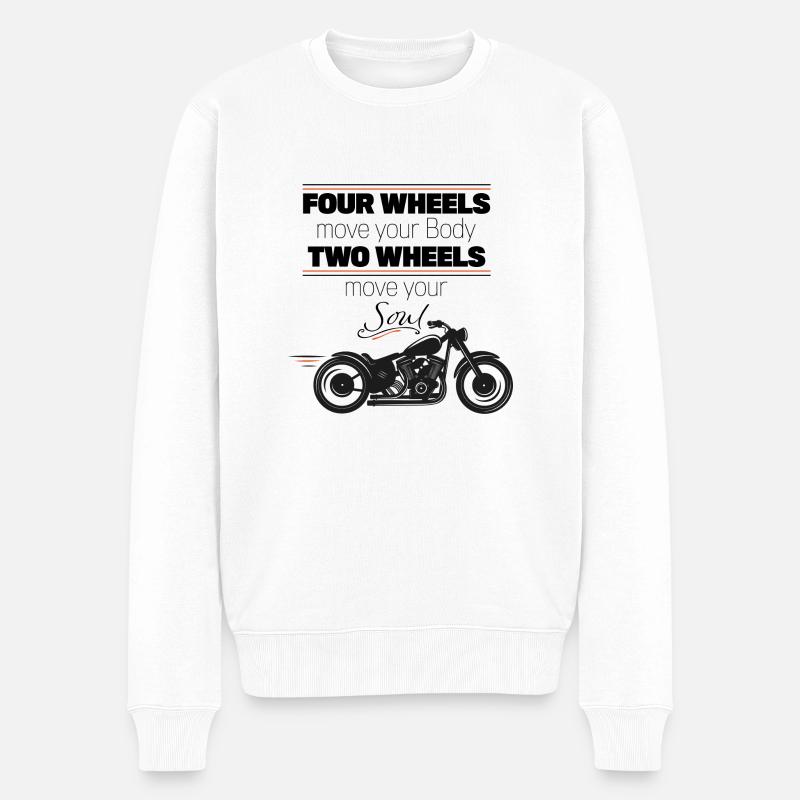Bikers - Pull Premium bio Homme - blanc