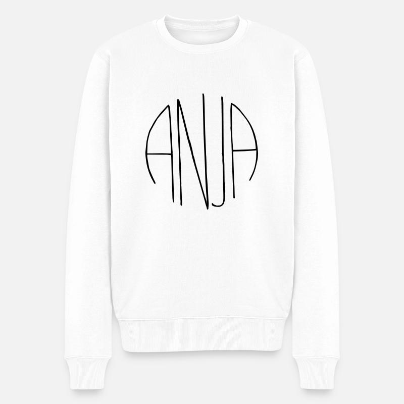 Anja Geschenk - Männer Premium Bio Pullover - Weiß