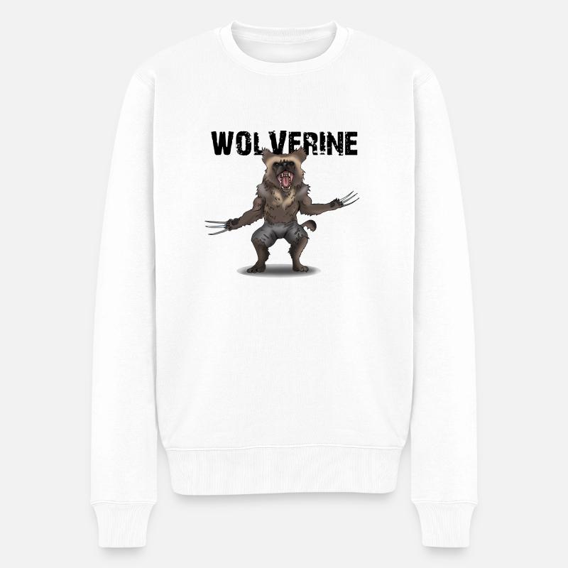 wolverine - Pull Premium bio Homme - blanc