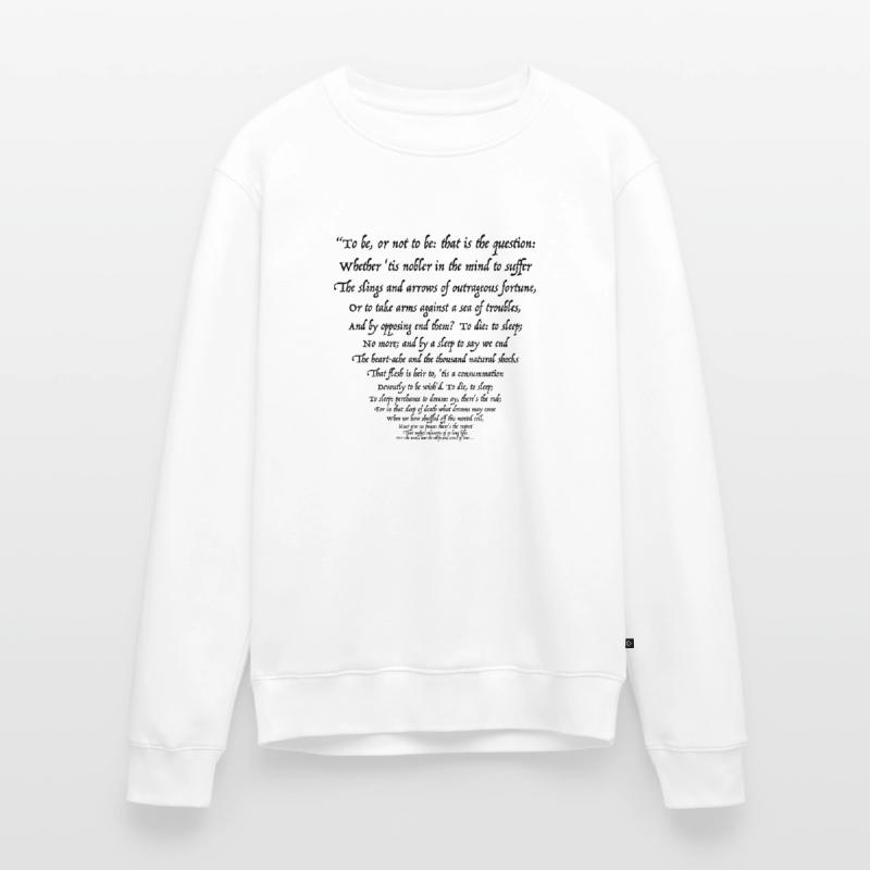 Sein oder Nichtsein 02 (schwarzer Text) Männer Premium Bio Pullover