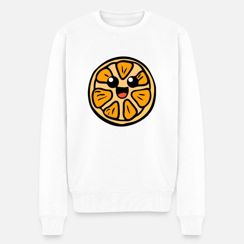 Orange Joe - Männer Premium Bio Pullover - Weiß