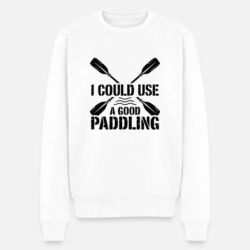 Aventure sur l’eau - Pull Premium bio Homme - blanc