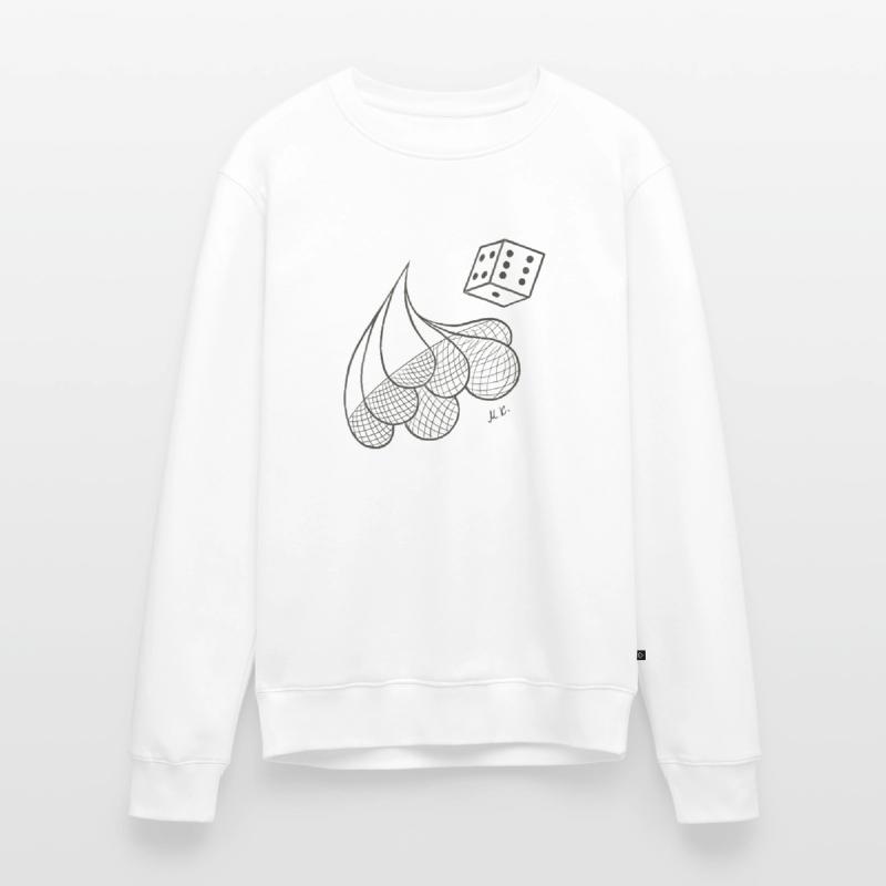 Creative patterned drops with game dice Men's Premium Organic Jumper