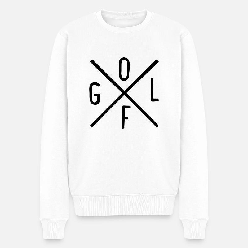 Golfe - Pull Premium bio Homme - blanc