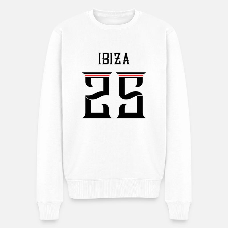 Ibiza 25 Trikot 2025 - Männer Premium Bio Pullover - Weiß