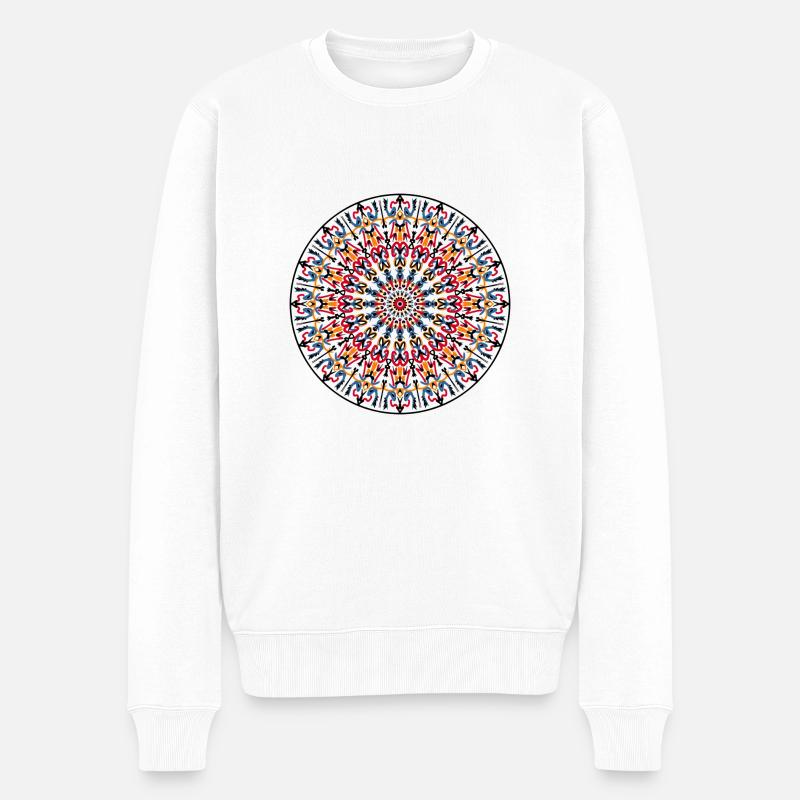 Mandala - Pull Premium bio Homme - blanc