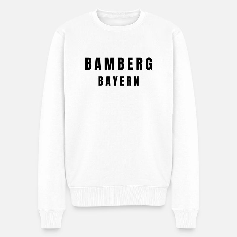 Bamberg Bayern - Männer Premium Bio Pullover - Weiß
