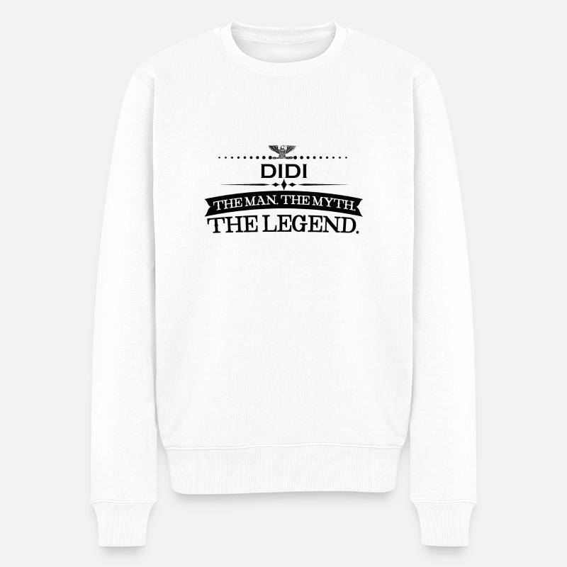 Mann mythos legende geschenk Didi - Pull Premium bio Homme - blanc