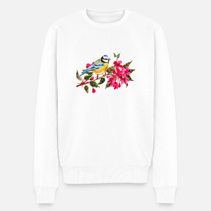 oiseau - Pull Premium bio Homme - blanc