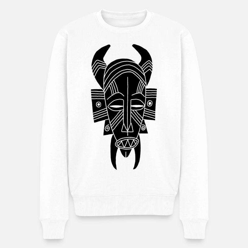 Démon noir africain - Pull Premium bio Homme - blanc