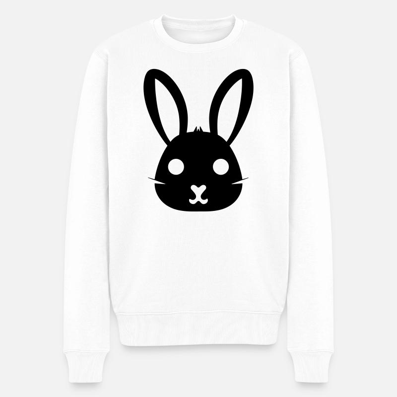 Kaninchen - Männer Premium Bio Pullover - Weiß