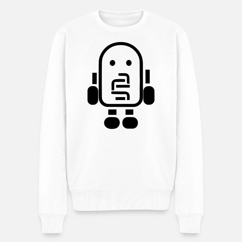 Petit robot - Pull Premium bio Homme - blanc