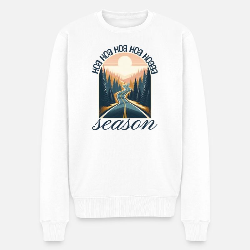 Saison Hoa Hoa Hoa - Pull Premium bio Homme - blanc
