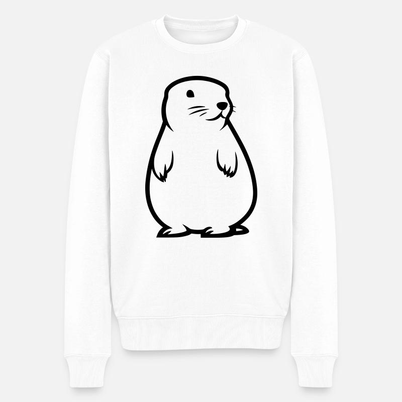 Marmotte - Pull Premium bio Homme - blanc