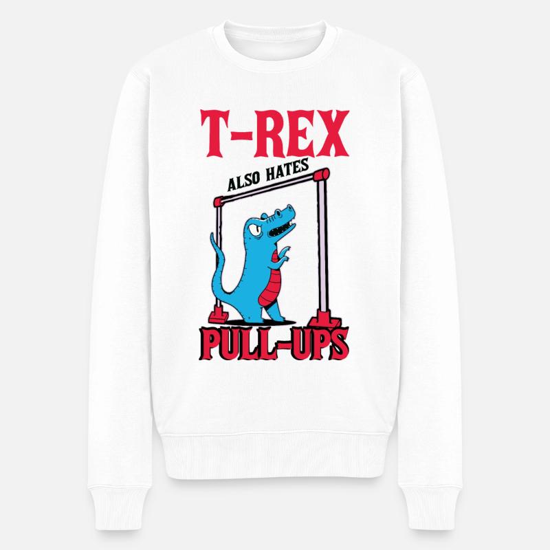 T-Rex Pull-Ups - Pull Premium bio Homme - blanc