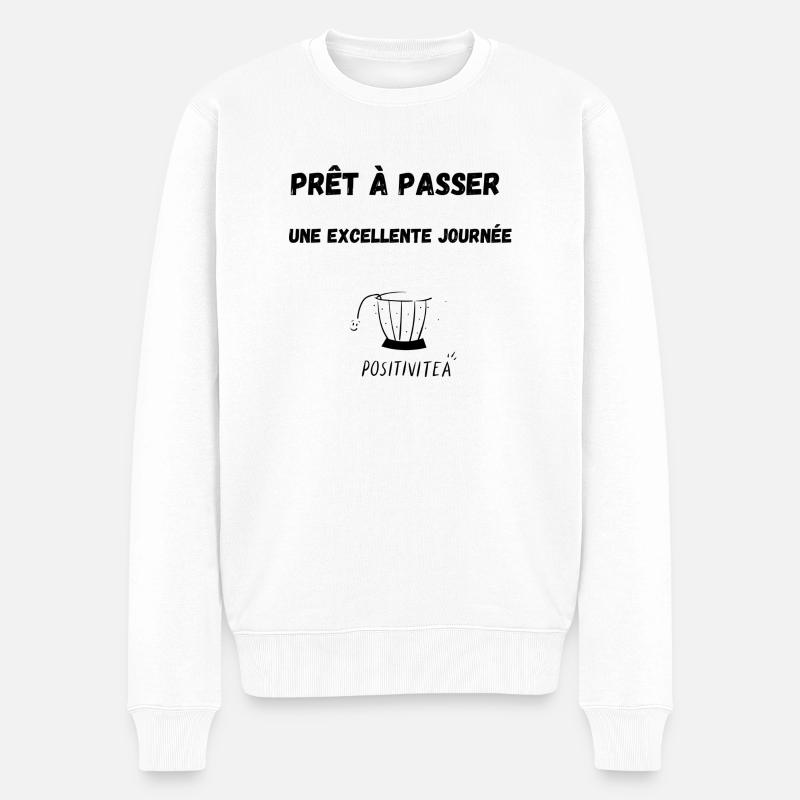 Positive T-shirt - Pull Premium bio Homme - blanc