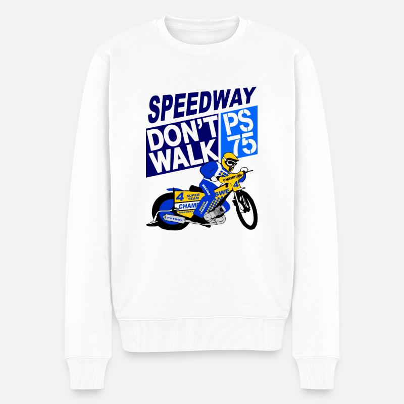 Speedway - Männer Premium Bio Pullover - Weiß