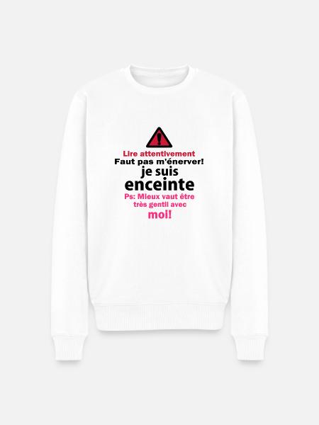 Faut pas m'énerver! - Pull Premium bio Homme - blanc