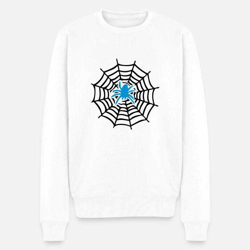 spider man toile d'Araignée - Pull Premium bio Homme - blanc