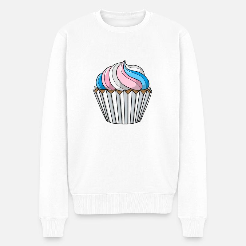 Cupcake Transgender Pride - Pull Premium bio Homme - blanc