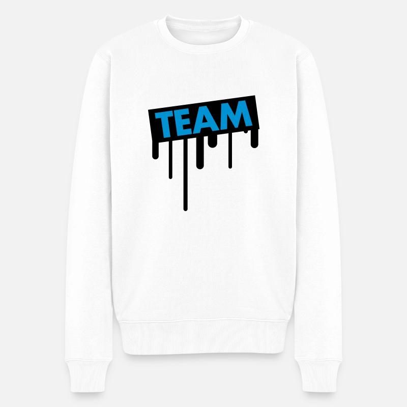 team_graffiti - Männer Premium Bio Pullover - Weiß