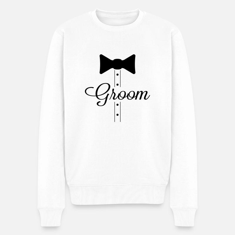 marié - Pull Premium bio Homme - blanc