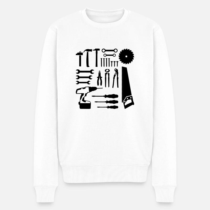 Outil - Pull Premium bio Homme - blanc