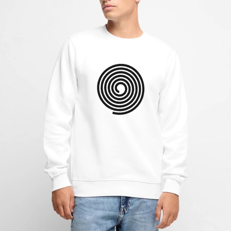 Spirals pattern vector template Men's Premium Organic Jumper