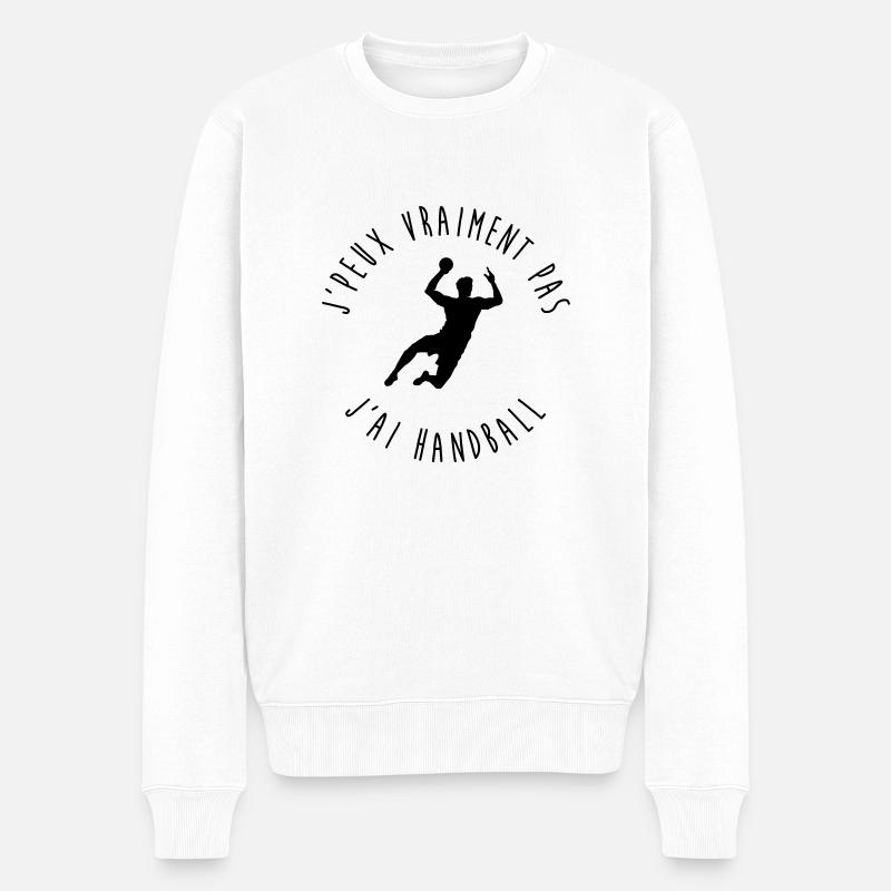 J'peux vraiment pas, j'ai handball - Pull Premium bio Homme - blanc