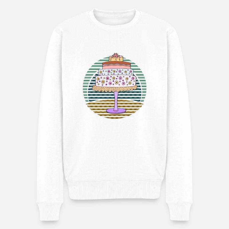 Gâteau - Pull Premium bio Homme - blanc