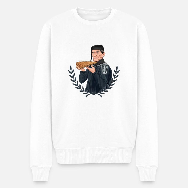 Rieser Grantler // Illustration - Männer Premium Bio Pullover - Weiß