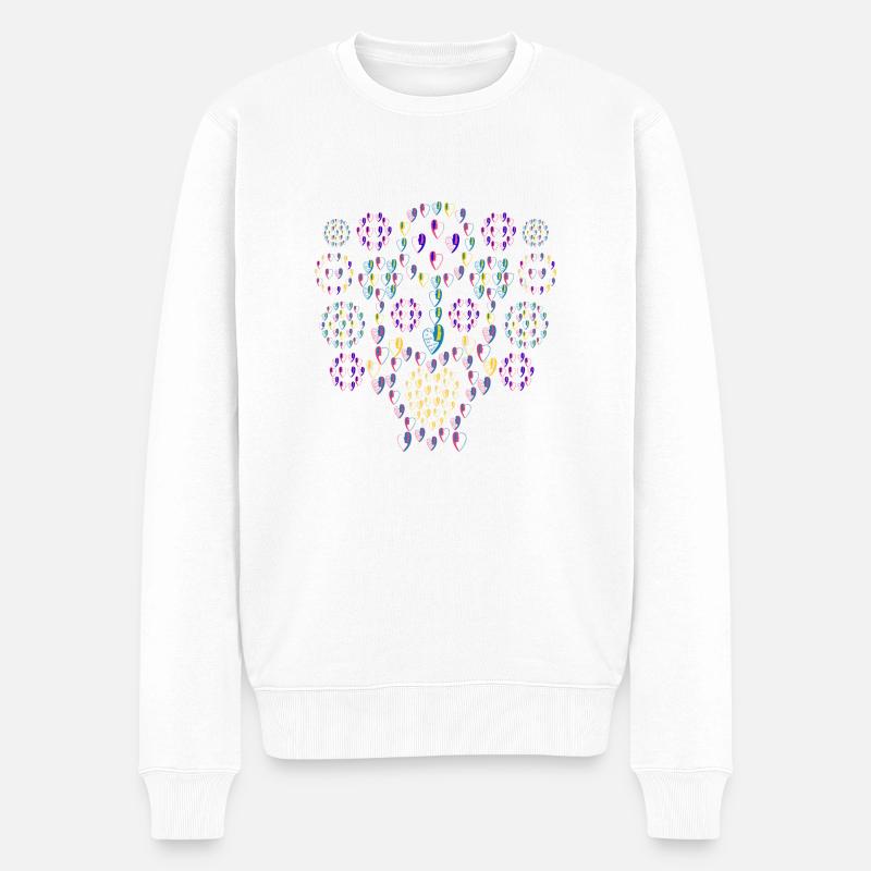Bouquet feu d'artifice. - Pull Premium bio Homme - blanc