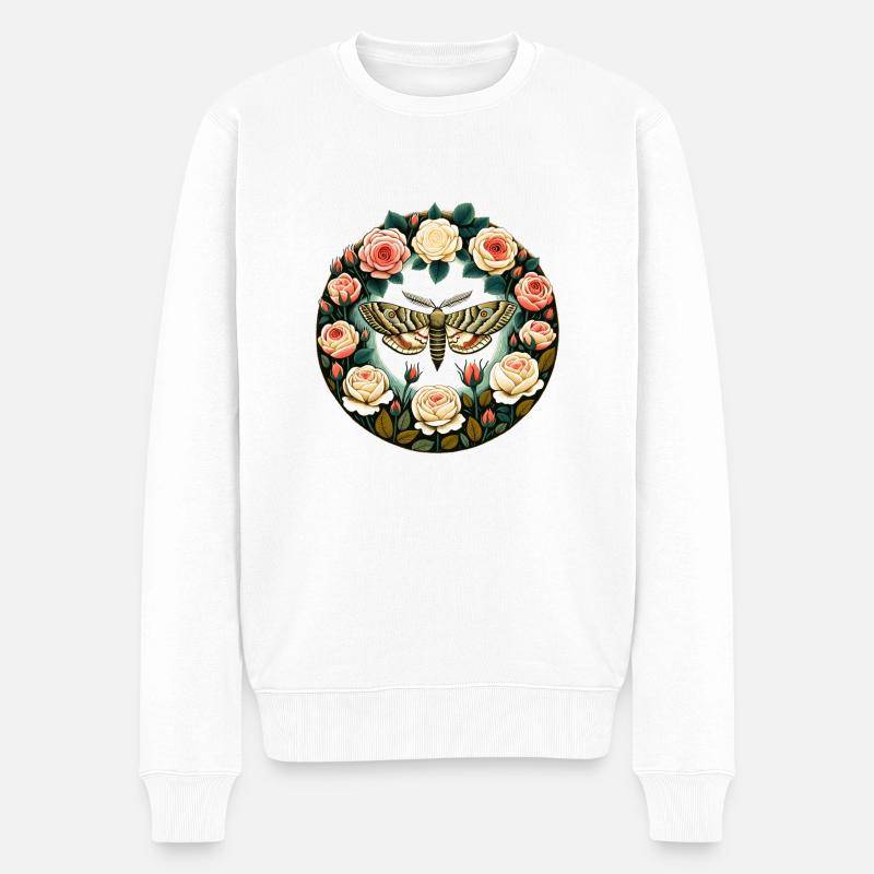 Pyrale du rosier - Pull Premium bio Homme - blanc