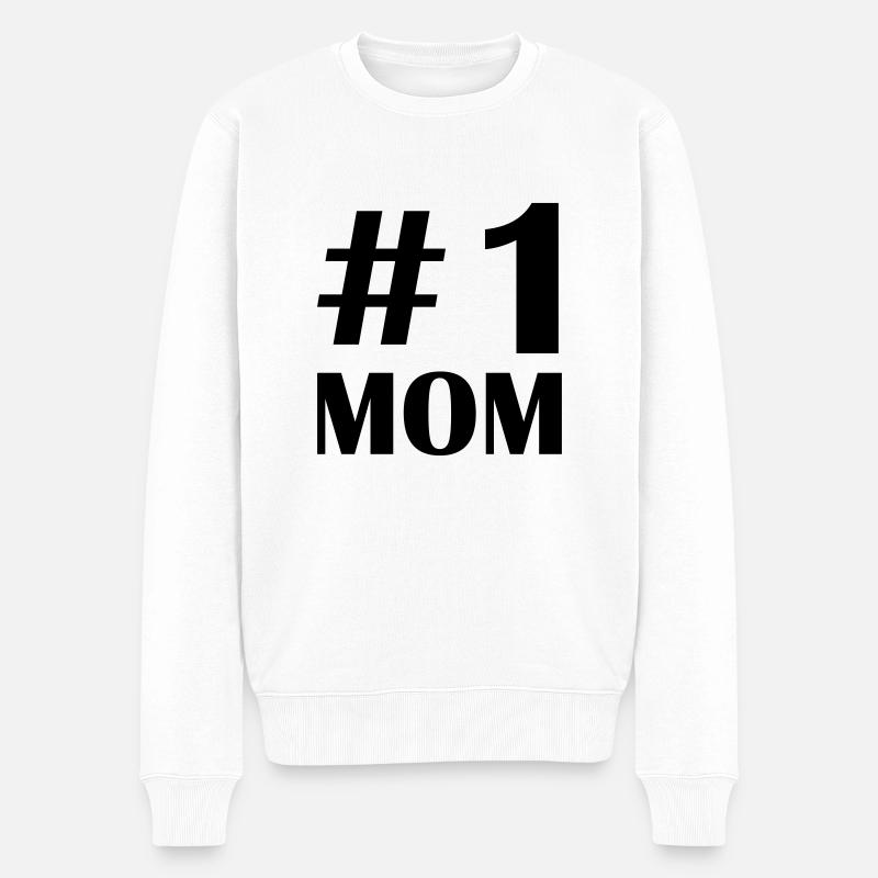 1 maman - Pull Premium bio Homme - blanc