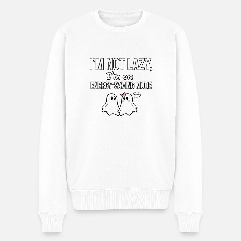 CITATIONS DE GHOST 08 - Pull Premium bio Homme - blanc