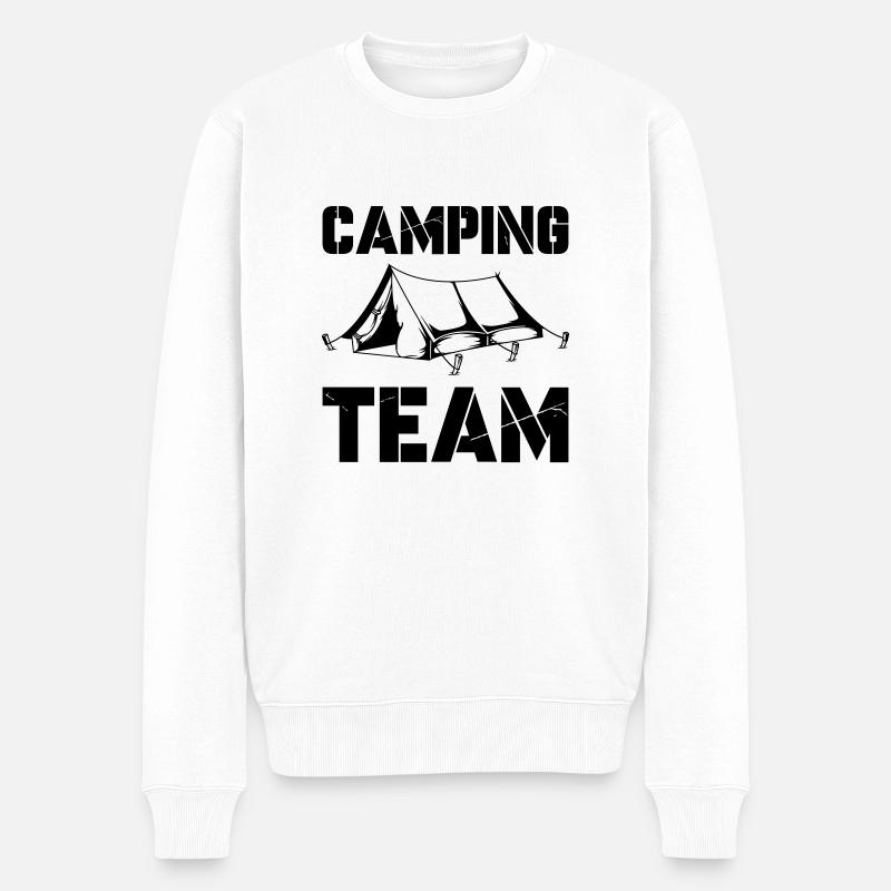L’équipe du camping - Pull Premium bio Homme - blanc