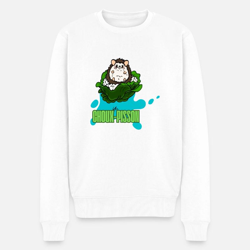 Choupisson - Pull Premium bio Homme - blanc