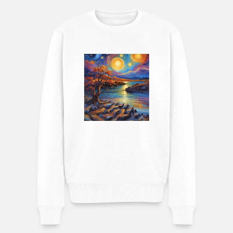 Le bruit du soleil - Pull Premium bio Homme - blanc