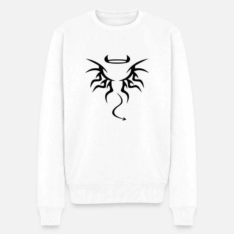ange ou demon - Pull Premium bio Homme - blanc