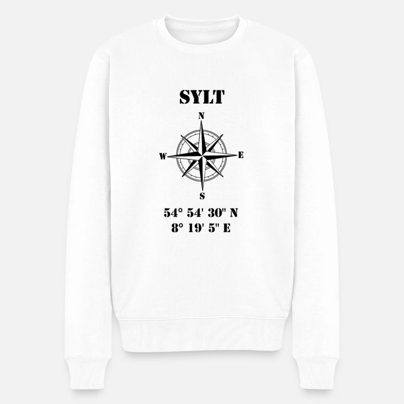 Sylt - Pull Premium bio Homme - blanc